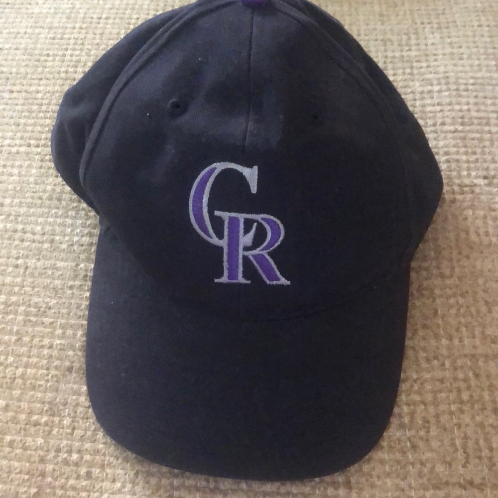 Colorado Rockies hat.